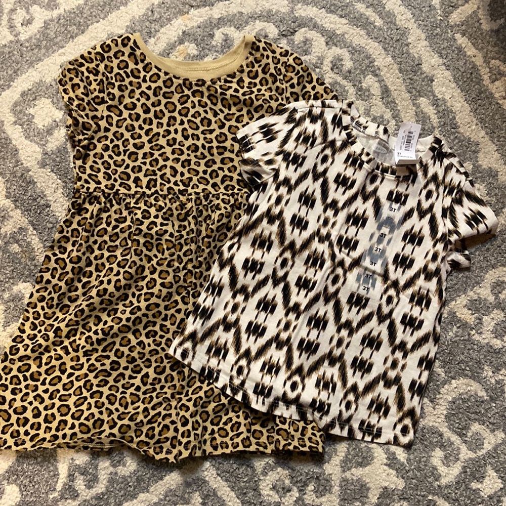 3T animal print old navy dress and shirt